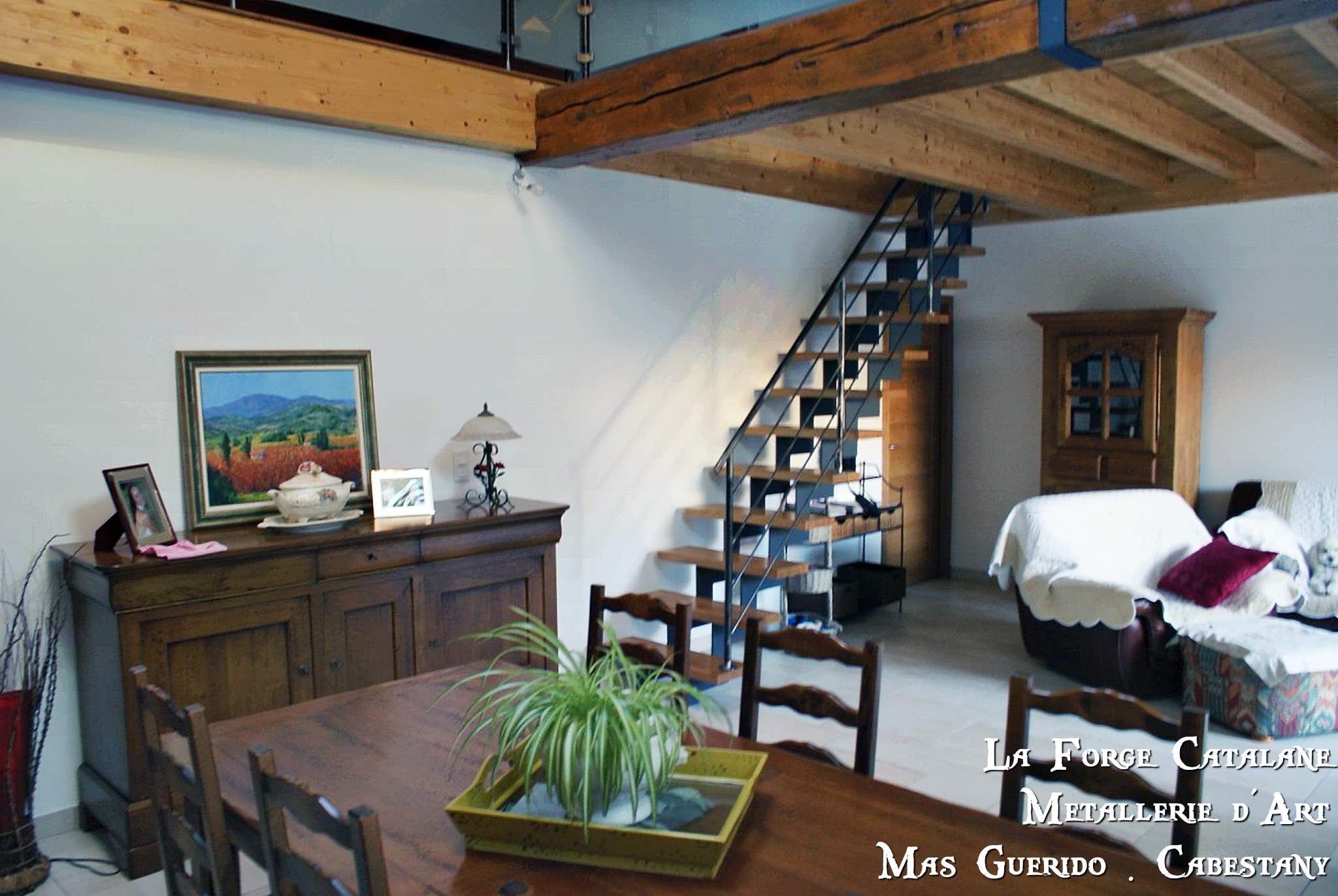 escalier limon cremaillere double decoupe laser marches bois  5 forge catalane.jpg